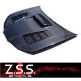 Z.S.S. ZSS GDB インプレッサ 後期 F型 G型 綾織り ダクト付き エアロ カーボンボンネット