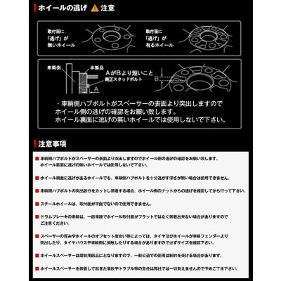 画像6: Z.S.S. ワイドトレッドスペーサー Type2 専用センターハブ一体型 2枚 ホンダ 15mm 5穴 PCD114.3 M12×P1.5 HEX19 Φ64 ZSS ワイトレ