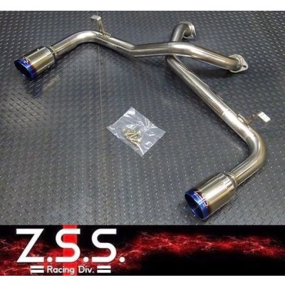 画像1: Z.S.S. ZSS UZZ40 ソアラ レクサス LEXUS SC430 直管 ストレート チタンテール マフラー 左右出し  競技用 3UZ-FE