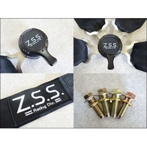 画像3: Z.S.S. ZSS 4点式 レーシングハーネス シートベルト ブラック 黒 カムロック式 3インチ ハーネス 汎用品