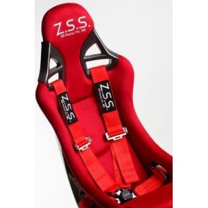 画像5: Z.S.S. ZSS 4点式 レーシングハーネス シートベルト レッド 赤 カムロック式 3インチ ハーネス 汎用品