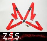 Z.S.S. ZSS 4点式 レーシングハーネス シートベルト レッド 赤 カムロック式 3インチ ハーネス 汎用品