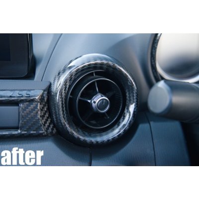 画像10: ドライカーボン インテリアパネル ND5RC ND5RE ロードスター エアコンカバー 吹き出し口 3点セット