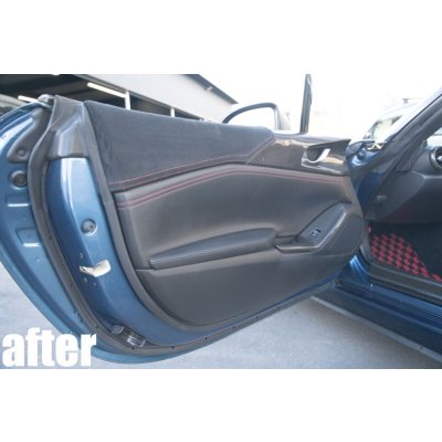 画像12: ドライカーボン ウルトラスエード インテリアパネル ND5RC ND5RE ロードスター ドアトリム ドアパネル 3点セット