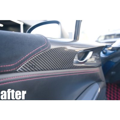 画像14: ドライカーボン ウルトラスエード インテリアパネル ND5RC ND5RE ロードスター ドアトリム ドアパネル 3点セット
