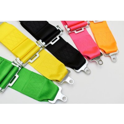 画像7: Z.S.S. ZSS 4点式 レーシングハーネス シートベルト ネオンイエロー 黄色 カムロック式 3インチ ハーネス 汎用品