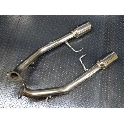 画像4: Z.S.S. Attack-ST Y51 KY51 日産 フーガ ストレート マフラー 左右出し 直管 オールステンレス 競技用 サイレンサー付 ZSS