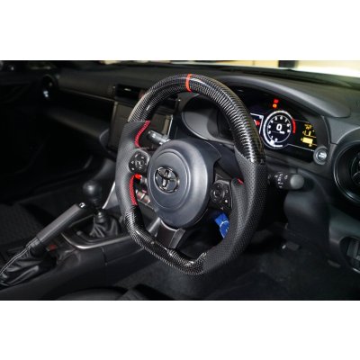 画像9: Z.S.S. ステアリング ハンドル 純正交換タイプ ZN6 後期 ZN8 ZD8 BRZ カーボン レザー