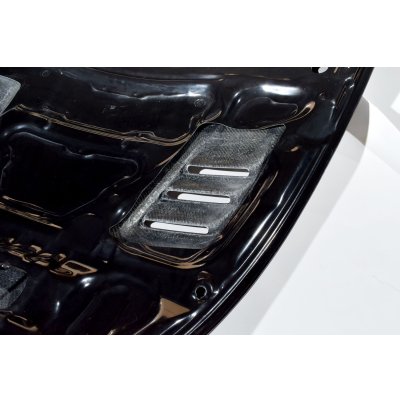 画像8: Z.S.S. ZSS L880K コペン COPEN 綾織り ダクト付き エアロ カーボンボンネット