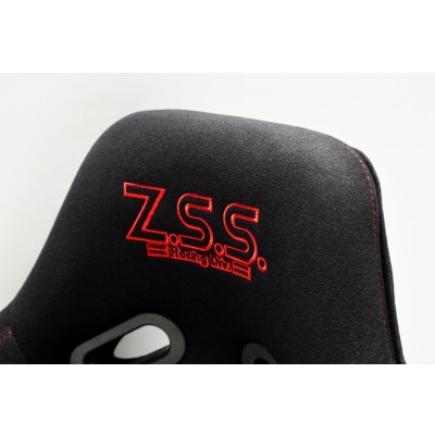 画像9: Z.S.S. フルバケットシート フルバケ ブラック FRPシェル レッドステッチ 赤 背面カバー付き 裏ロゴ