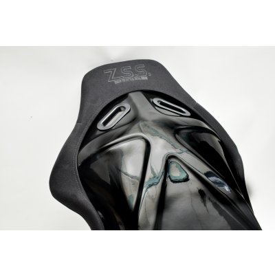画像6: Z.S.S. フルバケットシート フルバケ ブラック FRPシェル ブラックステッチ 背面カバー付き 裏ロゴ