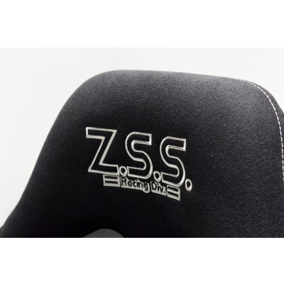 画像4: Z.S.S. フルバケットシート フルバケ ブラック FRPシェル シルバーステッチ 銀 背面カバー付き 裏ロゴ