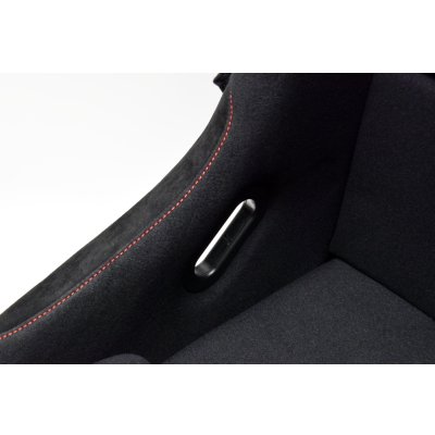 画像10: Z.S.S. フルバケットシート フルバケ ブラック FRPシェル レッドステッチ 赤 背面カバー付き 裏ロゴ