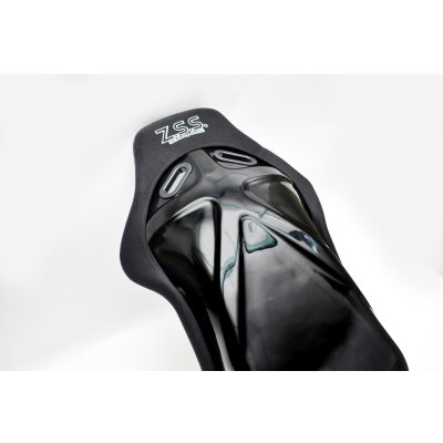 画像12: Z.S.S. フルバケットシート フルバケ ブラック FRPシェル シルバーステッチ 銀 背面カバー付き 裏ロゴ