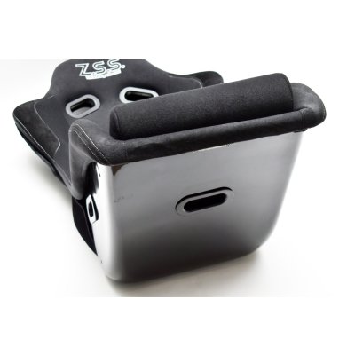 画像14: Z.S.S. フルバケットシート フルバケ ブラック FRPシェル レッドステッチ 赤 背面カバー付き 裏ロゴ