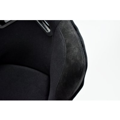 画像8: Z.S.S. フルバケットシート フルバケ ブラック FRPシェル ブラックステッチ 背面カバー付き 裏ロゴ