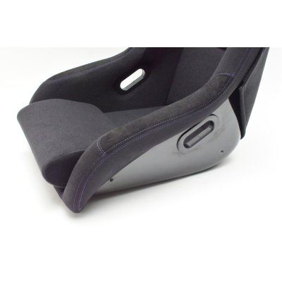 画像5: Z.S.S. フルバケットシート フルバケ ブラック FRPシェル パープルステッチ 紫 背面カバー付き 裏ロゴ