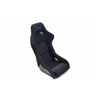 画像8: Z.S.S. フルバケットシート フルバケ ブラック FRPシェル ブルーステッチ 青 背面カバー付き 裏ロゴ