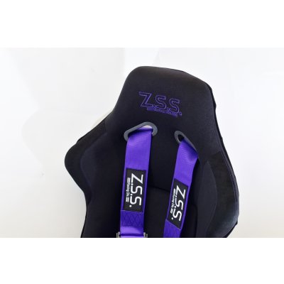 画像9: Z.S.S. ZSS 4点式 レーシングハーネス シートベルト ネオンパープル 紫 カムロック式 3インチ ハーネス 汎用品