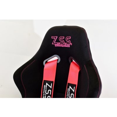 画像9: Z.S.S. ZSS 4点式 レーシングハーネス シートベルト ネオンピンク カムロック式 3インチ ハーネス 汎用品