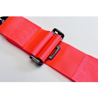 画像3: Z.S.S. ZSS 4点式 レーシングハーネス シートベルト ネオンピンク カムロック式 3インチ ハーネス 汎用品