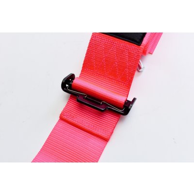 画像5: Z.S.S. ZSS 4点式 レーシングハーネス シートベルト ネオンピンク カムロック式 3インチ ハーネス 汎用品