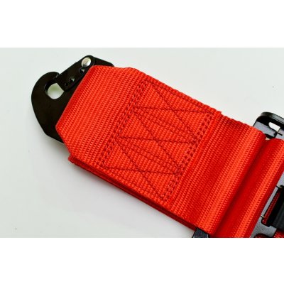 画像5: Z.S.S. 5点式 シートベルト レーシングハーネス カムロック レッド