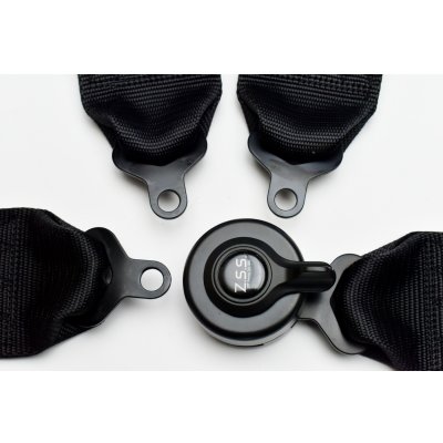 画像7: Z.S.S. ZSS 4点式 レーシングハーネス シートベルト ブラック 黒 カムロック式 3インチ ハーネス 汎用品