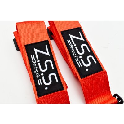 画像5: Z.S.S. ZSS 4点式 レーシングハーネス シートベルト レッド 赤 カムロック式 3インチ ハーネス 汎用品