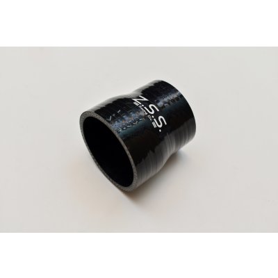 画像1: Z.S.S. シリコン ラジエターホース Φ60→Φ70 72mm 汎用 異径 変換 ストレートホース ブラック