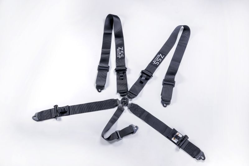 公式購入 Racing Harness 5点式 3インチ シートベルト レーシングハーネス シルバー 銀 カムロック 汎用 シートベルト  ENTEIDRICOCAMPANO