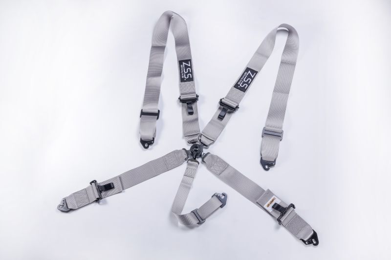 公式購入 Racing Harness 5点式 3インチ シートベルト レーシングハーネス シルバー 銀 カムロック 汎用 シートベルト  ENTEIDRICOCAMPANO