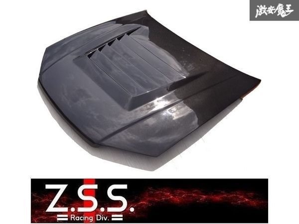 画像1: Z.S.S. ZSS R34 ER34 スカイライン GT-T 2ドア 4ドア 綾織り ダクト付き エアロ カーボンボンネット (1)