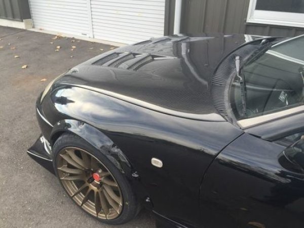 画像8: Z.S.S. ZSS JZA80 80 スープラ SUPRA 綾織り ダクト付き エアロ カーボンボンネット (8)