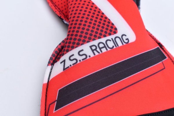 画像8: Z.S.S. ZSS レーシンググローブ 成人用 ブラック×レッド Mサイズ レース カート グリップ ドリフト 走行会に 手袋 ファブリック (8)
