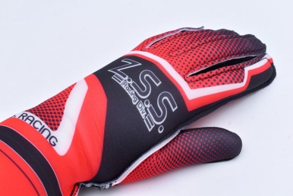 画像4: Z.S.S. ZSS レーシンググローブ 成人用 ブラック×レッド Mサイズ レース カート グリップ ドリフト 走行会に 手袋 ファブリック (4)