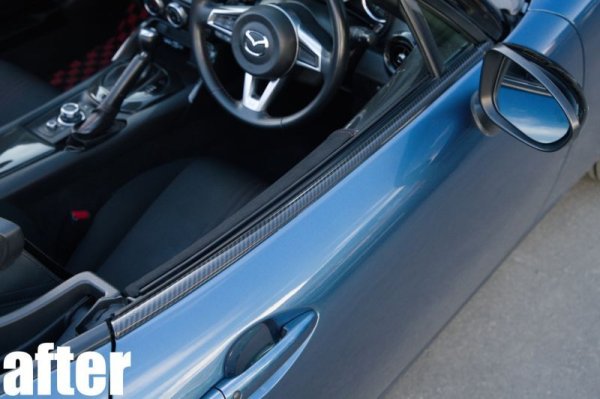 画像6: ドライカーボン インテリアパネル ND5RC ND5RE ロードスター ドアモールカバー 左右 (6)