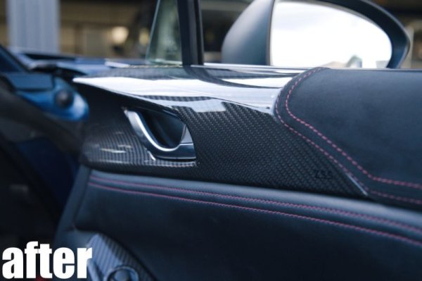 画像10: ドライカーボン ウルトラスエード インテリアパネル ND5RC ND5RE ロードスター ドアトリム ドアパネル 3点セット (10)