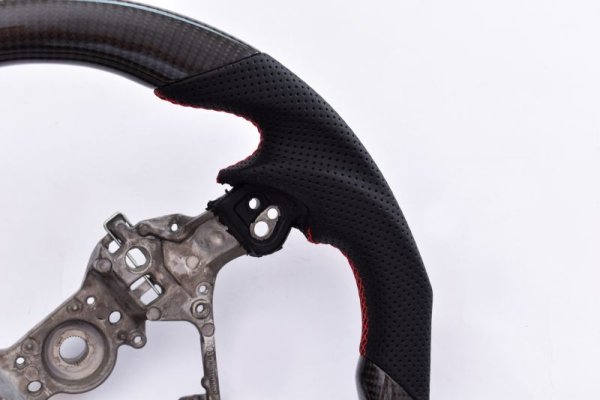 画像12: Z.S.S. ステアリング ハンドル 純正交換タイプ ZN6 後期 ZN8 ZD8 BRZ カーボン レザー (12)