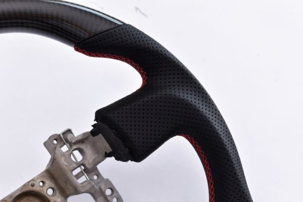 画像4: Z.S.S. ステアリング ハンドル 純正交換タイプ ZN6 前期 ZC6 BRZ カーボン レザー (4)