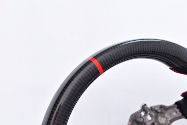 画像11: Z.S.S. ステアリング ハンドル 純正交換タイプ ZN6 後期 ZN8 ZD8 BRZ カーボン レザー (11)