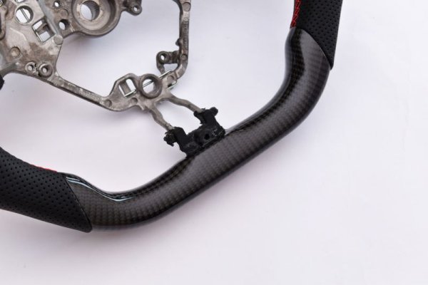 画像13: Z.S.S. ステアリング ハンドル 純正交換タイプ ZN6 後期 ZN8 ZD8 BRZ カーボン レザー (13)