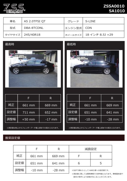 画像2: 車高調 RIGEL AUDI アウディ A5 (8T) (2)