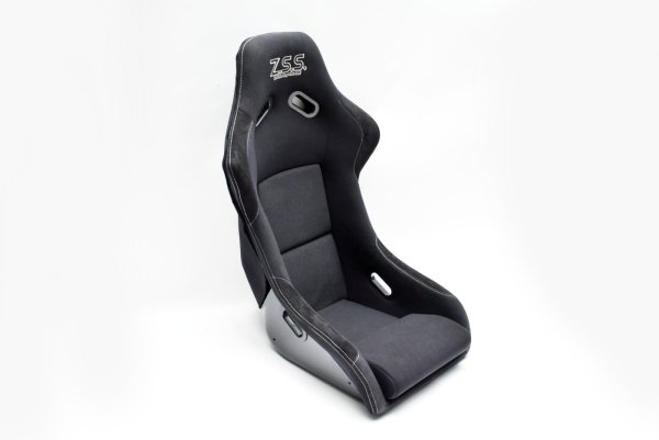 画像6: Z.S.S. フルバケットシート フルバケ ブラック FRPシェル シルバーステッチ 銀 背面カバー付き 裏ロゴ (6)