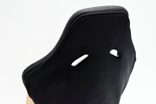 画像10: Z.S.S. フルバケットシート フルバケ ブラック FRPシェル シルバーステッチ 銀 背面カバー付き 裏ロゴ (10)