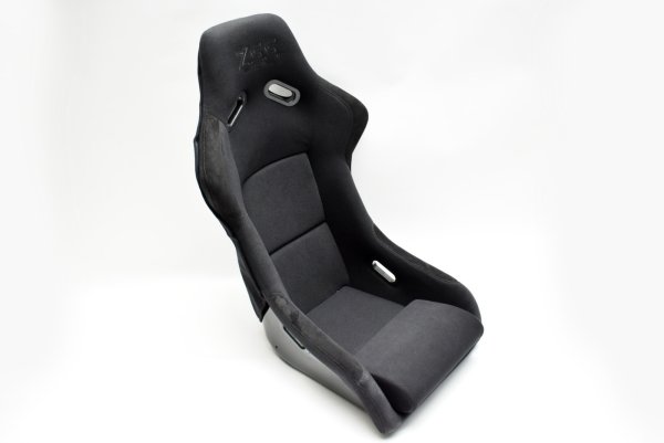 画像2: Z.S.S. フルバケットシート フルバケ ブラック FRPシェル ブラックステッチ 背面カバー付き 裏ロゴ (2)