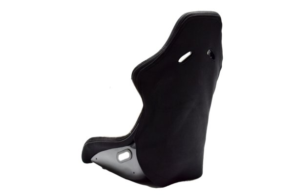 画像9: Z.S.S. フルバケットシート フルバケ ブラック FRPシェル シルバーステッチ 銀 背面カバー付き 裏ロゴ (9)