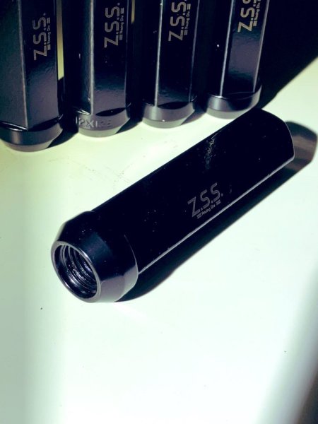 画像2: Z.S.S. レーシングナット ホイールナット 貫通ナット ロング 70mm M12×P1.25 ブラック 17HEX 20個入 日産 ニッサン スバル スズキ (2)