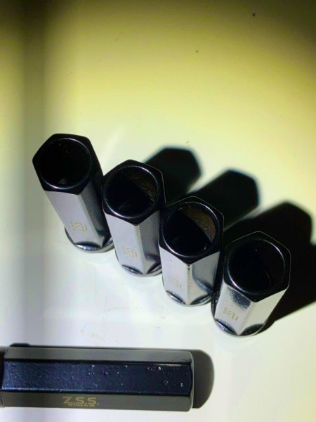 画像3: Z.S.S. レーシングナット ホイールナット 貫通ナット ロング 70mm M12×P1.25 ブラック 17HEX 20個入 日産 ニッサン スバル スズキ (3)