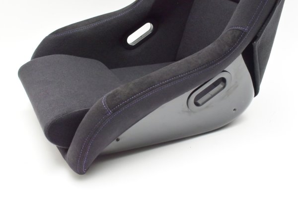 画像5: Z.S.S. フルバケットシート フルバケ ブラック FRPシェル パープルステッチ 紫 背面カバー付き 裏ロゴ (5)